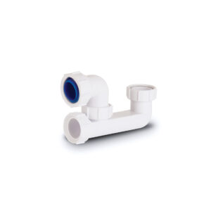 Polypipe 50mm Low Level Bath Trap 40mm Seal - White