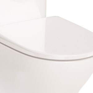 Roca The Gap Round Slim Soft Close Seat - White