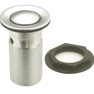 Roca Standard Press Down Slotted Basin Waste - Chrome